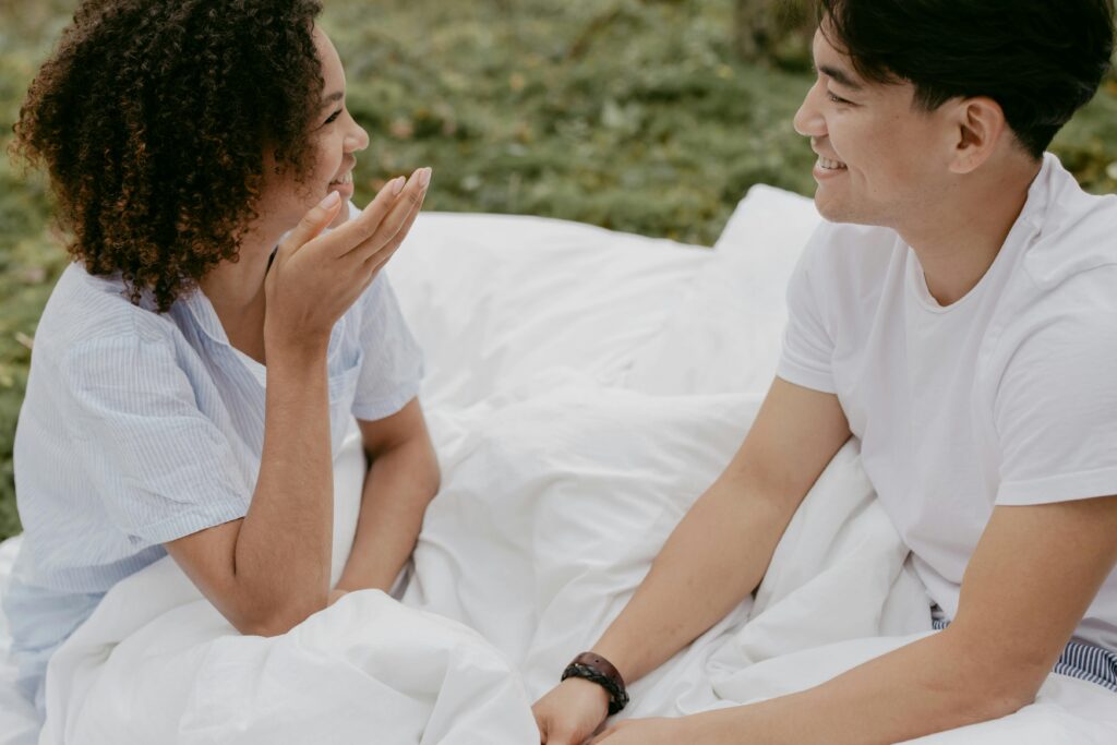 couple communicating openly
